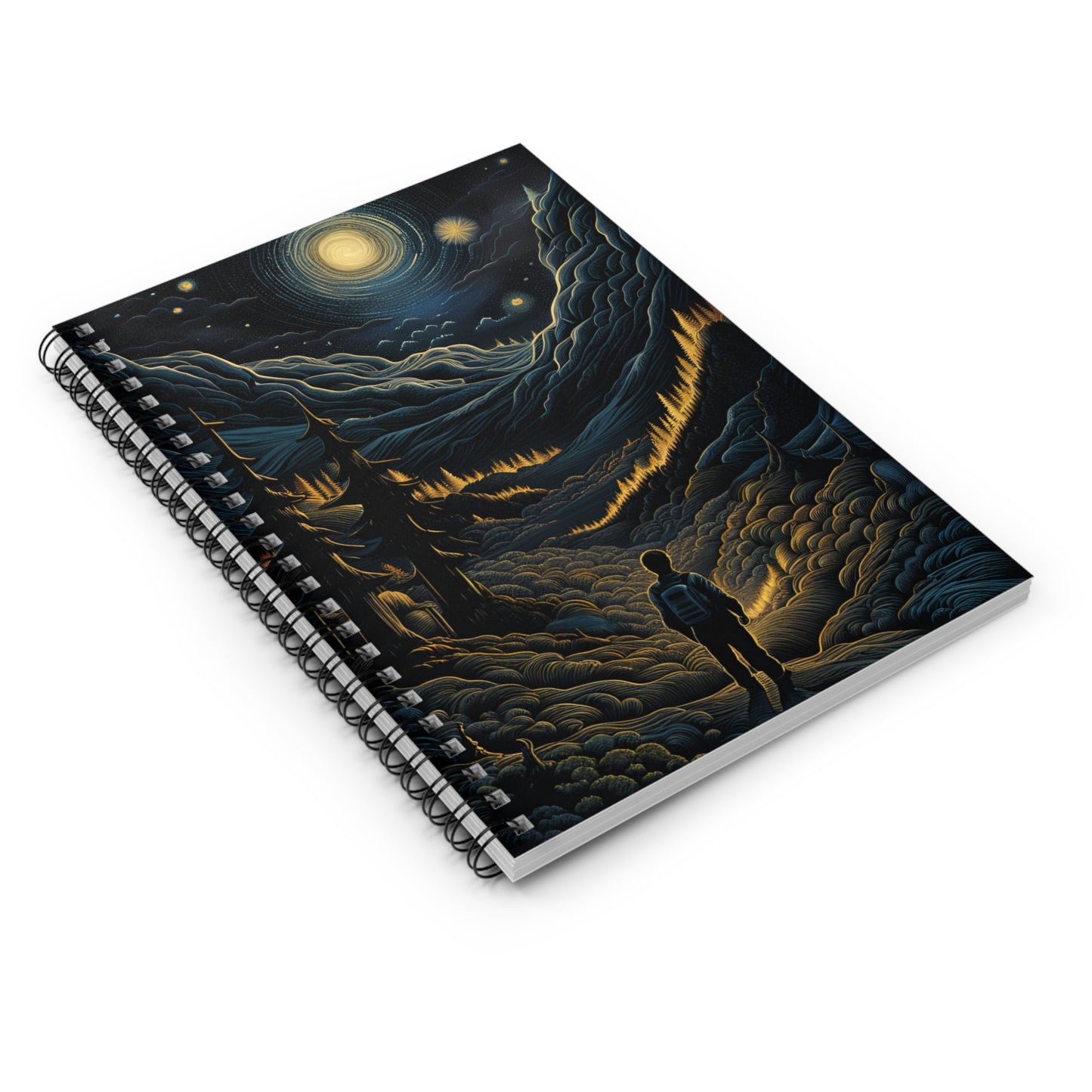 Mystic Moonlight - Spiral Notebook - Ruled Line