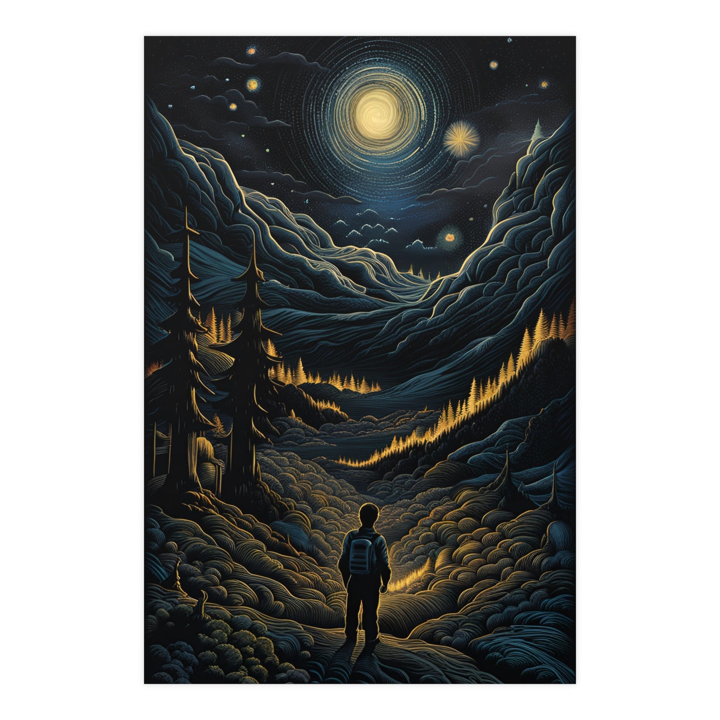 Mystic Moonlight - Vertical Matte Posters