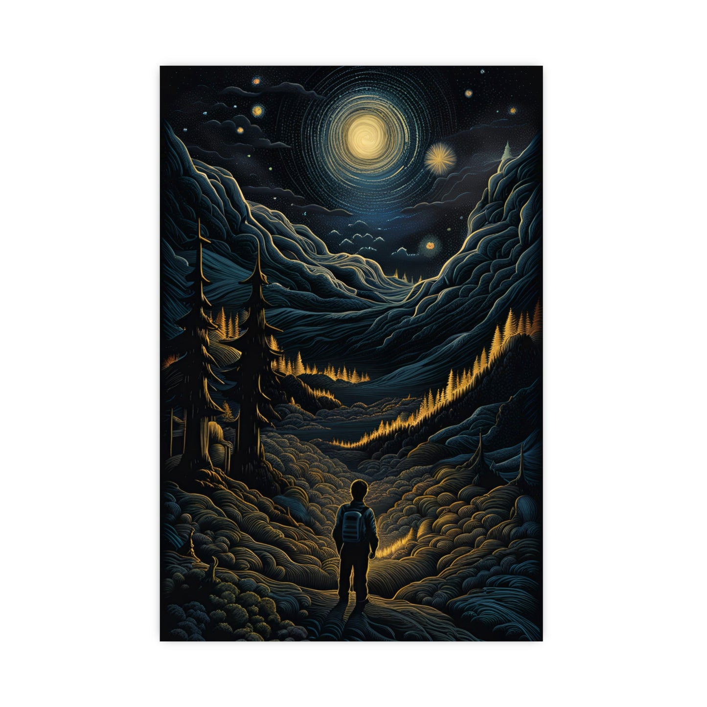 Mystic Moonlight - Vertical Matte Posters