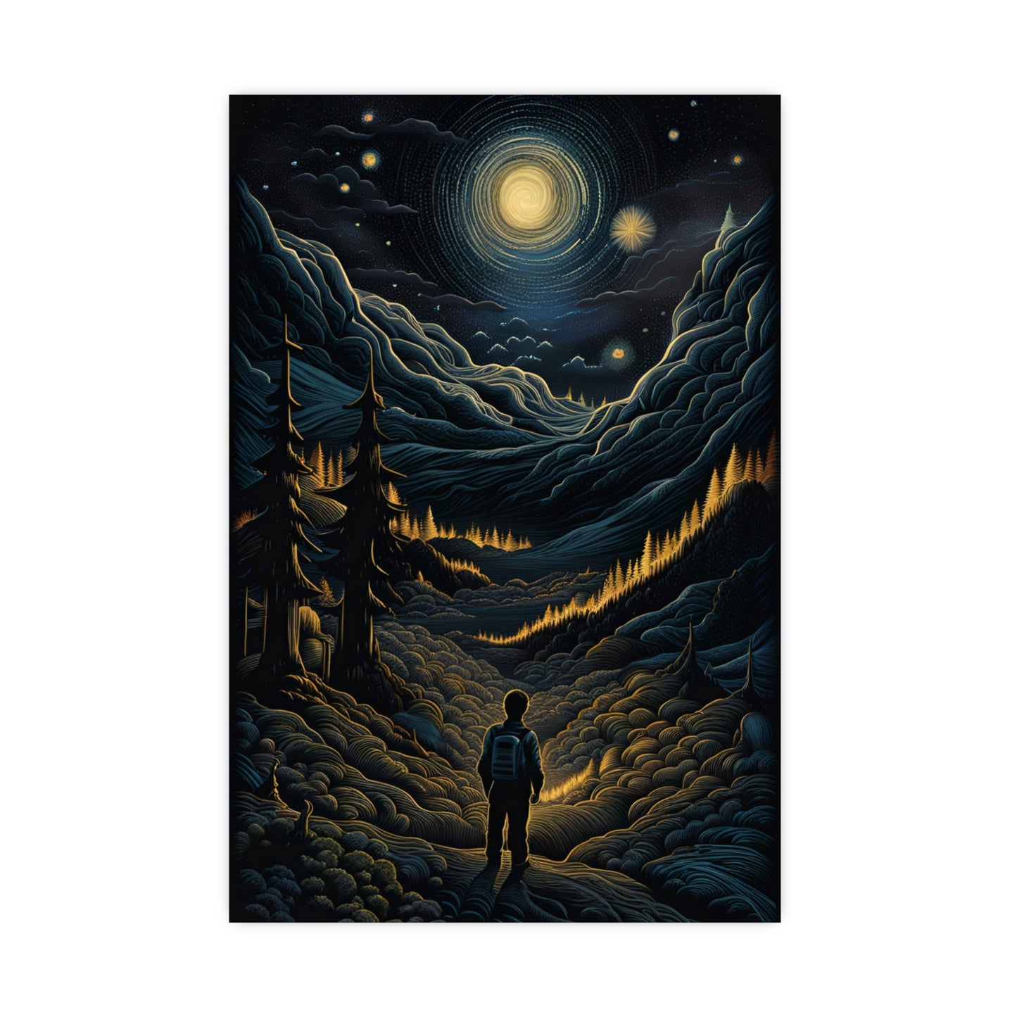 Mystic Moonlight - Vertical Matte Posters