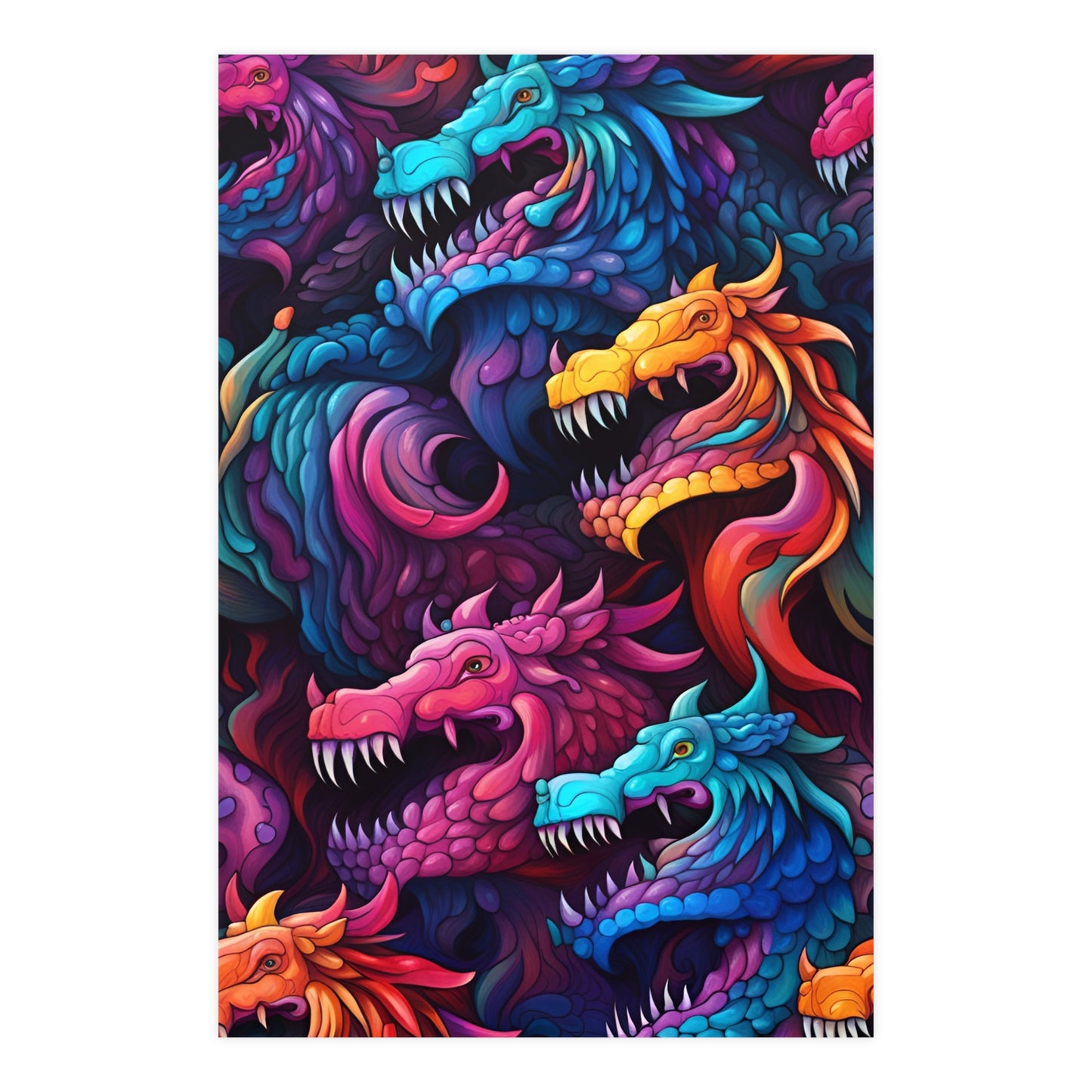 Dragon Symphony - Vertical Matte Posters