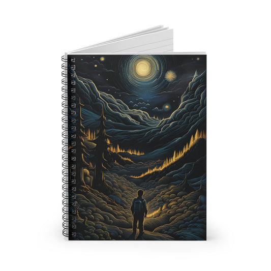 Mystic Moonlight - Spiral Notebook - Ruled Line