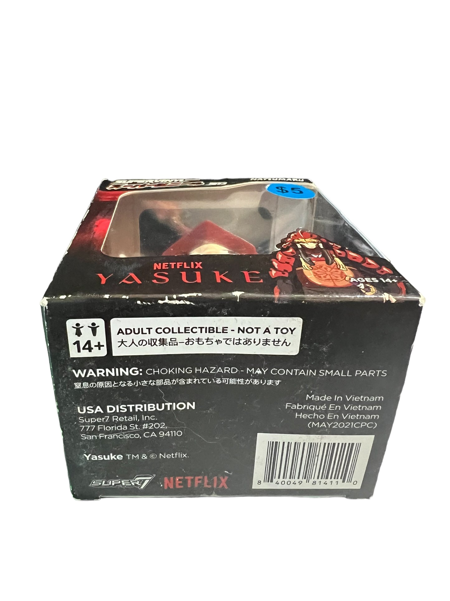 Super 7 Super7 Netflix Anime Yasuke Supervinyl Action Figure (Natsumaru 3 inches), 81411