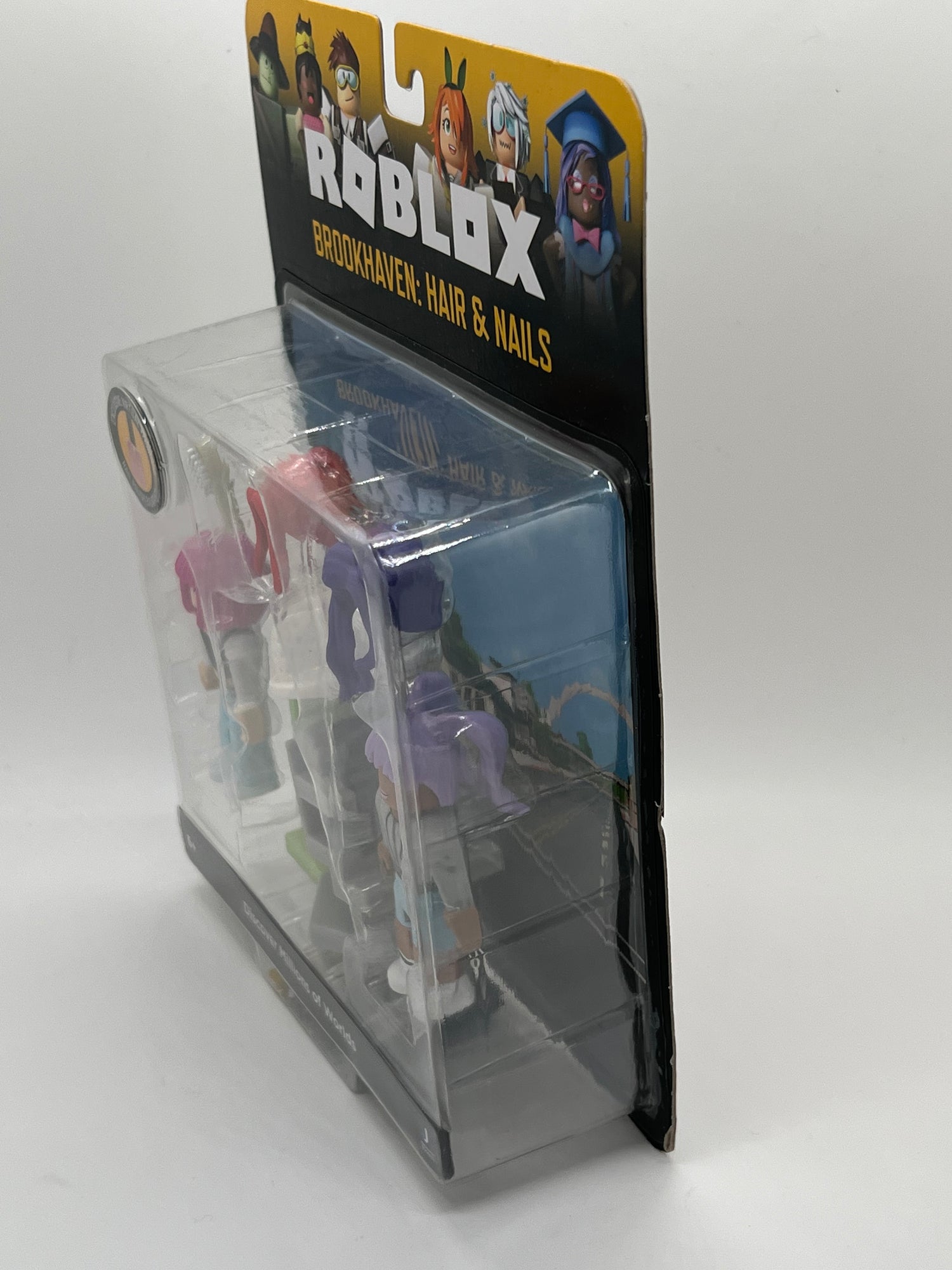 Roblox Collection Brookhaven Hair & Nails 3 Action Figures w