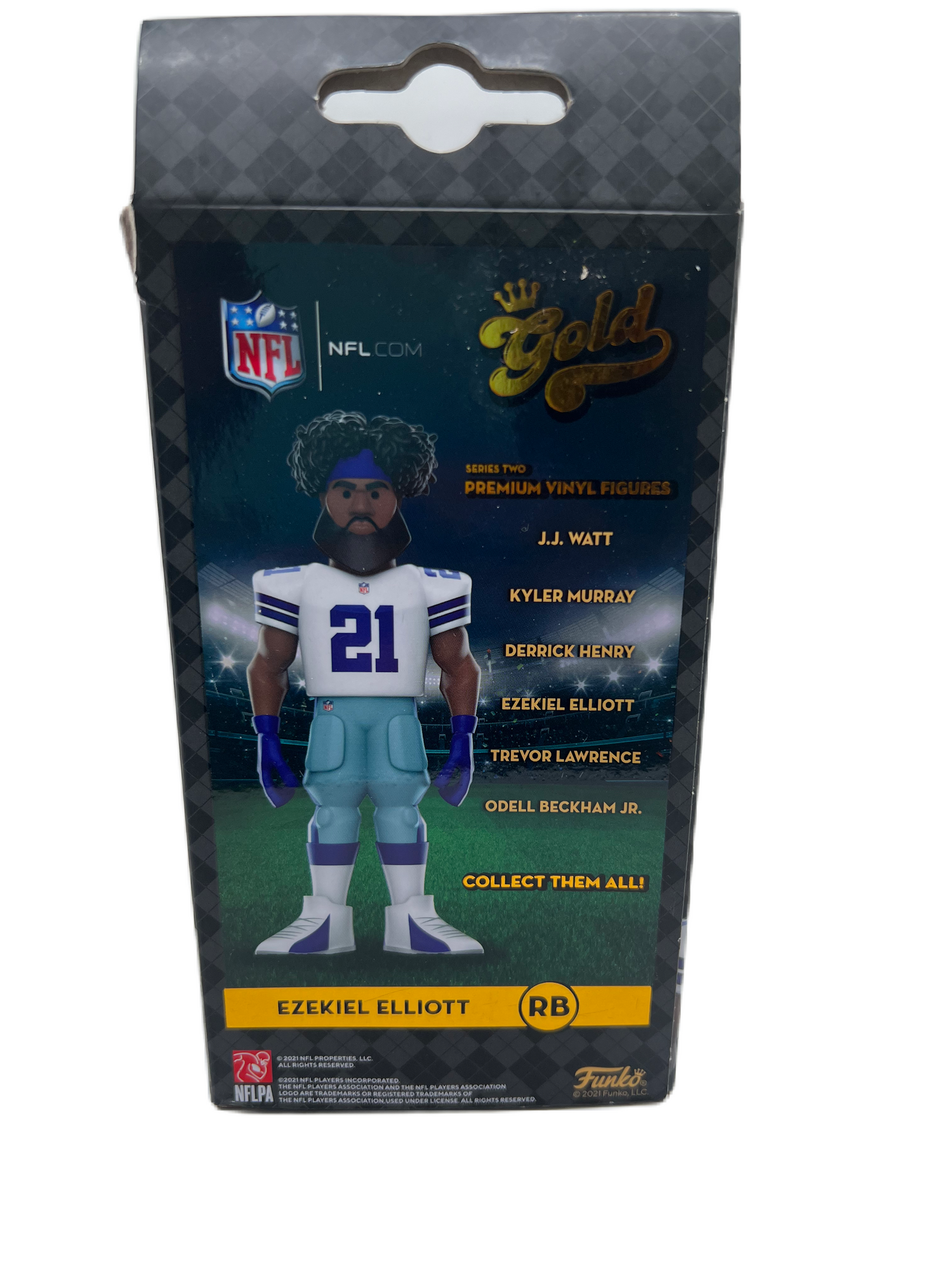 Funko NFL Dallas Cowboys GOLD Ezekiel Elliott 5 Vinyl Figure 21